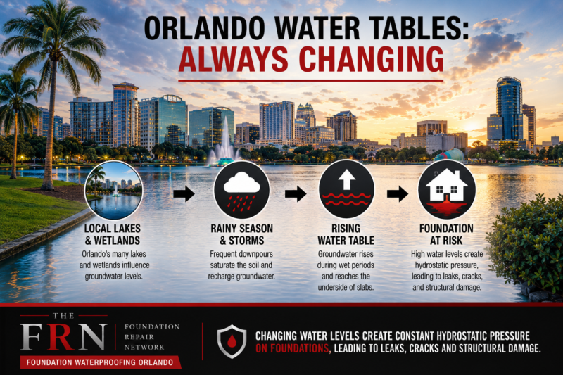 Orlando foundation waterproofing and groundwater conditions